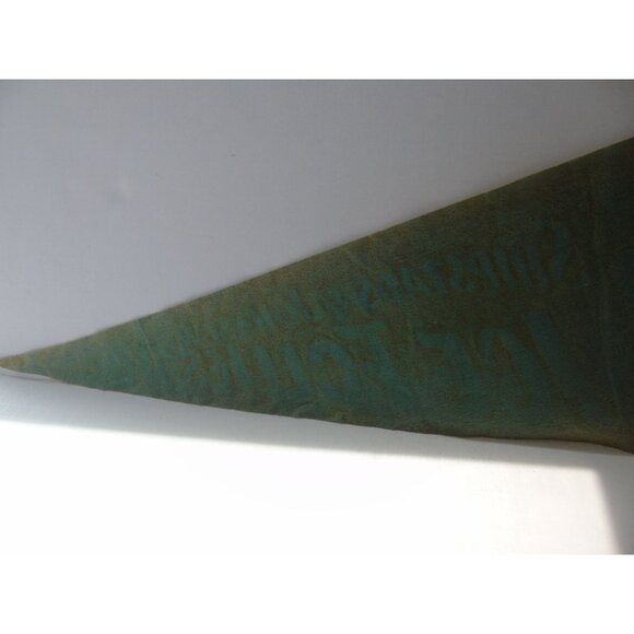 Vintage 1963 Shipstads & Johnson Ice Follies Pennant Green Felt Wall Decor - Picture 10 of 10